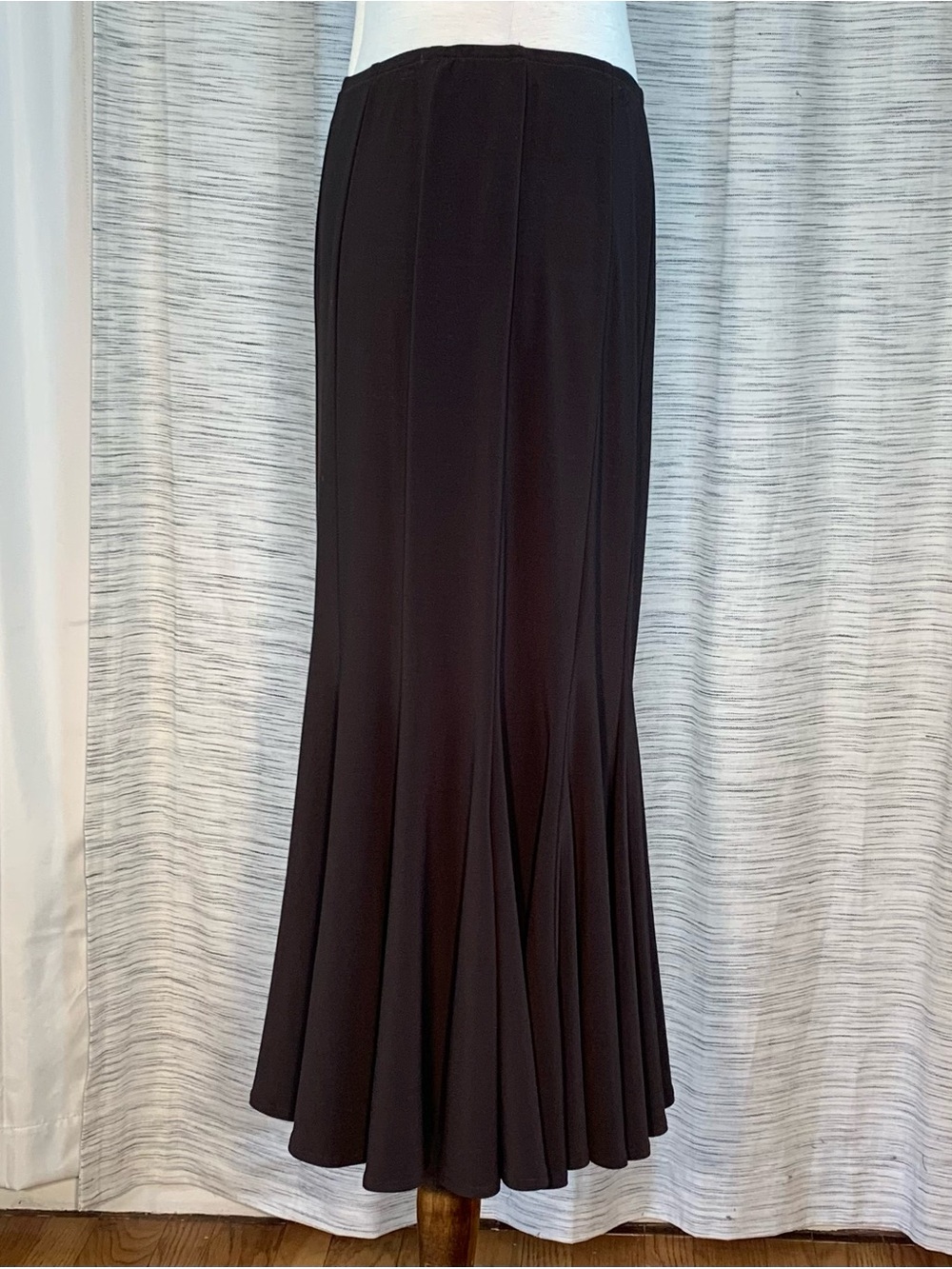 Joseph Ribkoff Dark Brown Maxi Skirt with Flared Hem - Picture 11 of 16